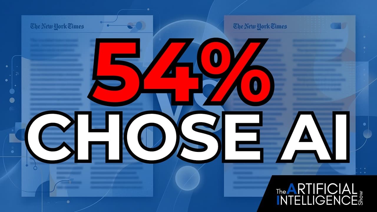 54% of Readers Preferred AI Writing Over Published Authors