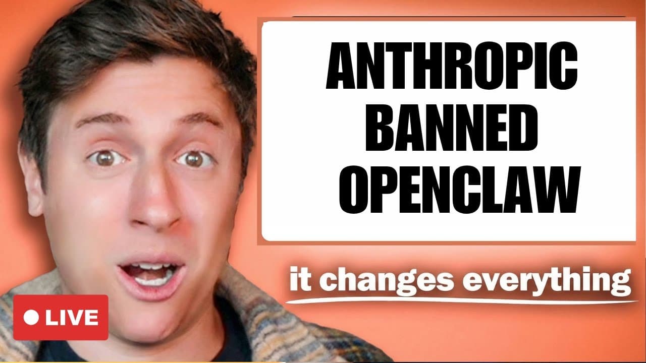LIVE: ANTHROPIC BANNED OPENCLAW. DO THIS NOW!! plus: MASSIVE ANNOUNCEMENT