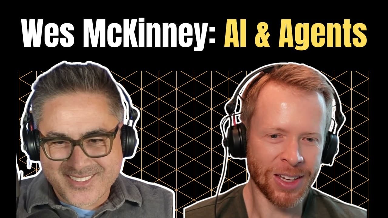 Wes McKinney on AI Agents, The Mythical Agent Month, and His Wild AI Coding Setup